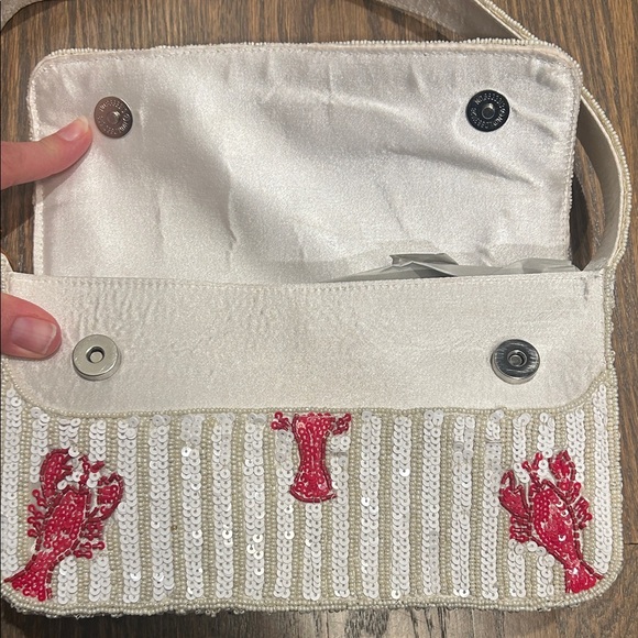 Lobster Beaded Bag — beige and white Viral TikTok - Picture 5 of 7